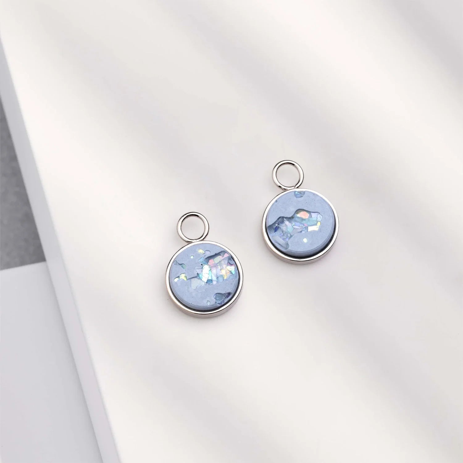 #anhänger_blue crystal silver
