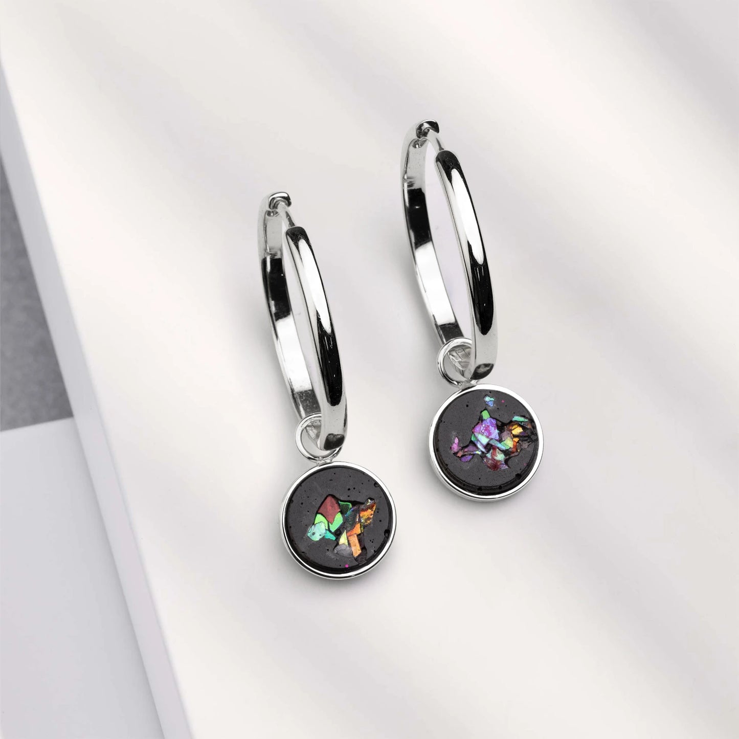 #anhänger_black crystal silver