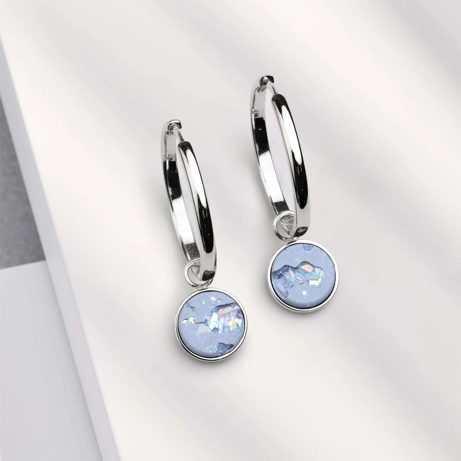 #anhänger_blue crystal silver