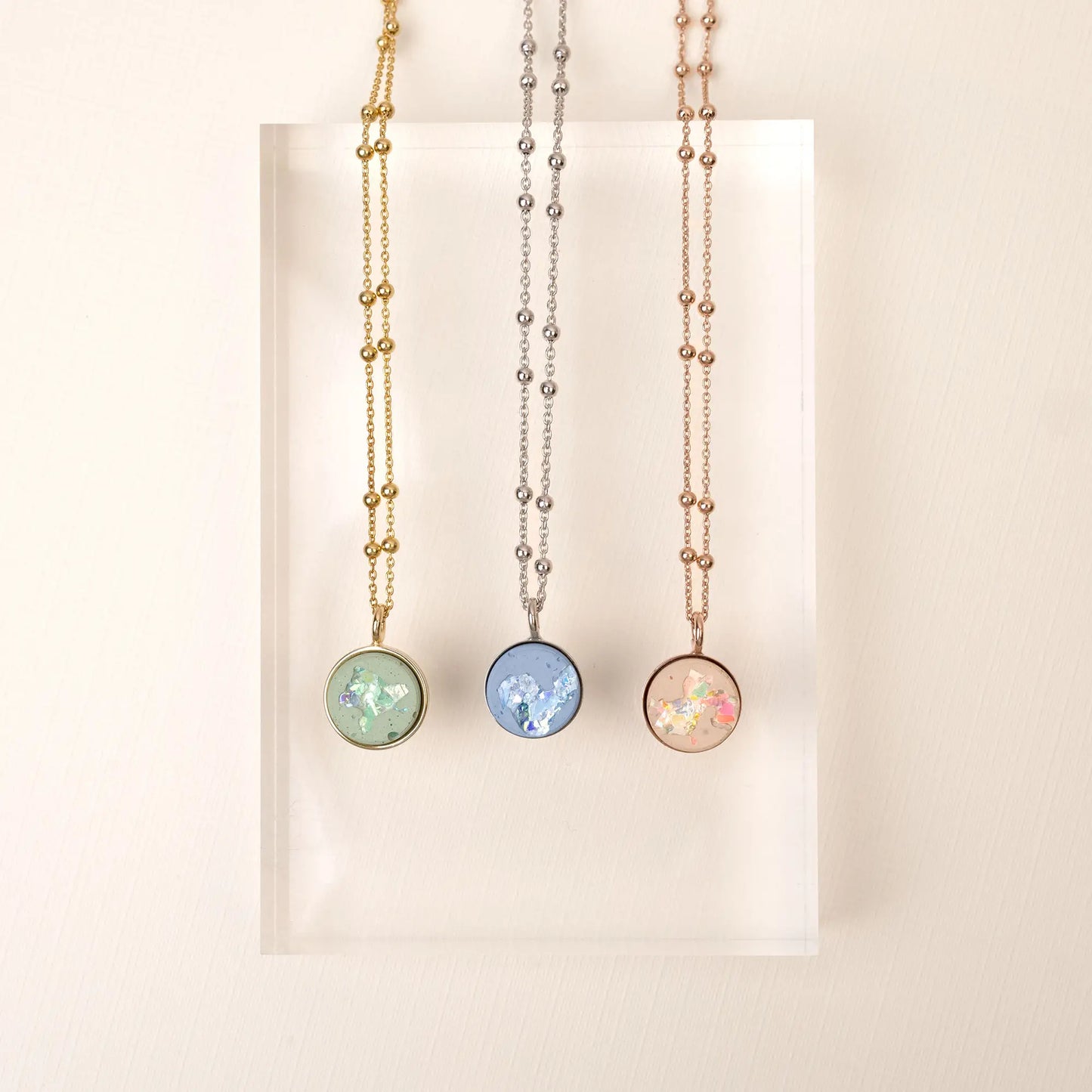 Halskette ELLA | Blue Crystal Silver