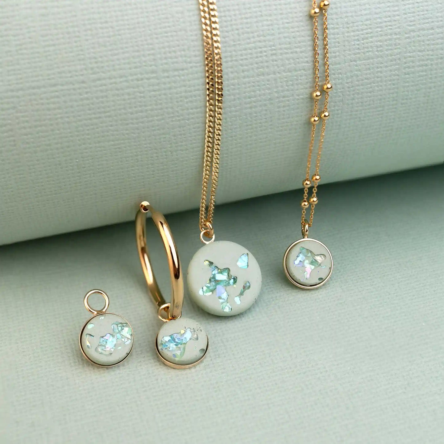 #anhänger_pistacchio crystal gold