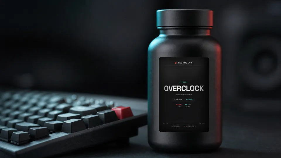 OVERCLOCK-Dose im Makro neben einer G-Shock